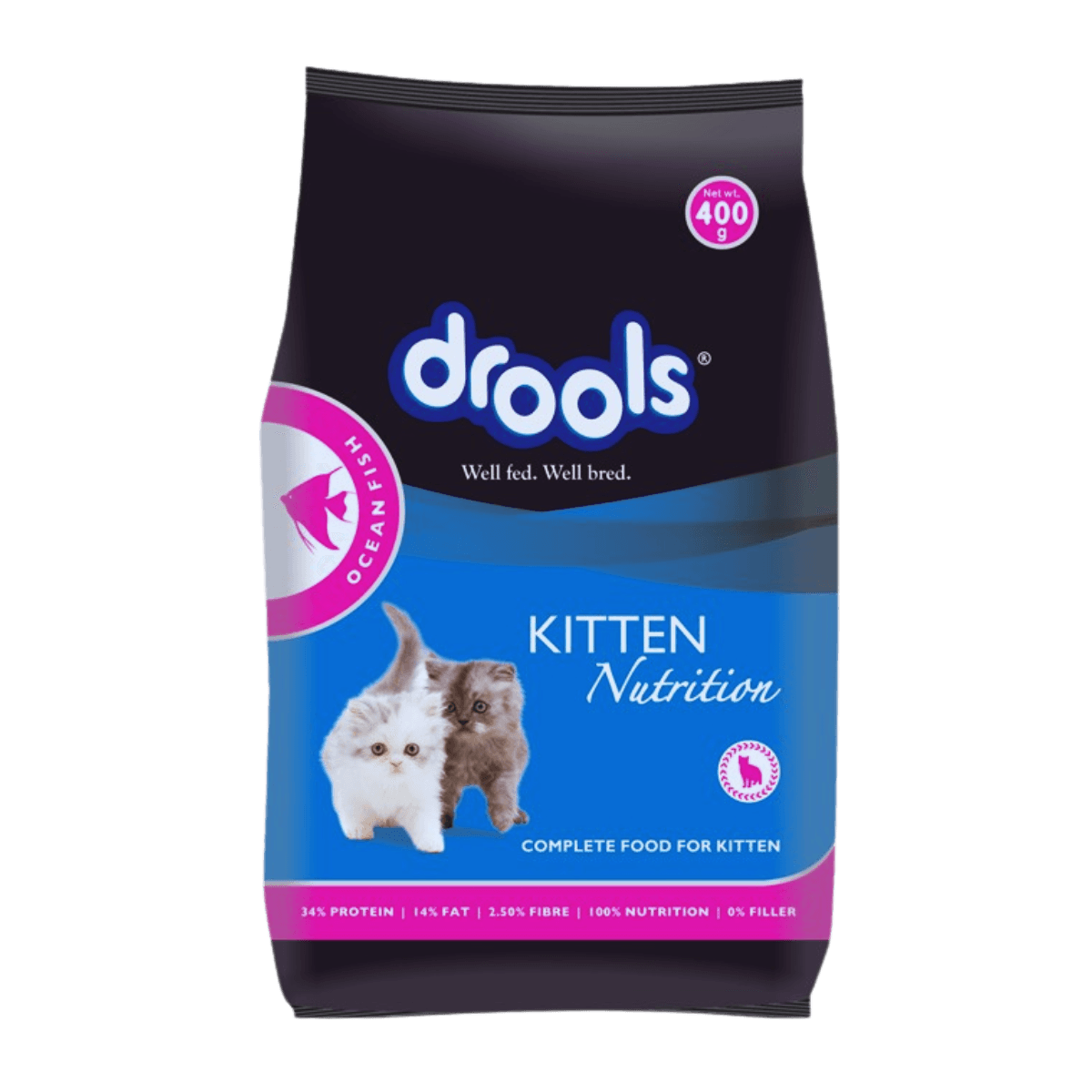 Drools Kitten Cat Food Ocean Fish 400gm