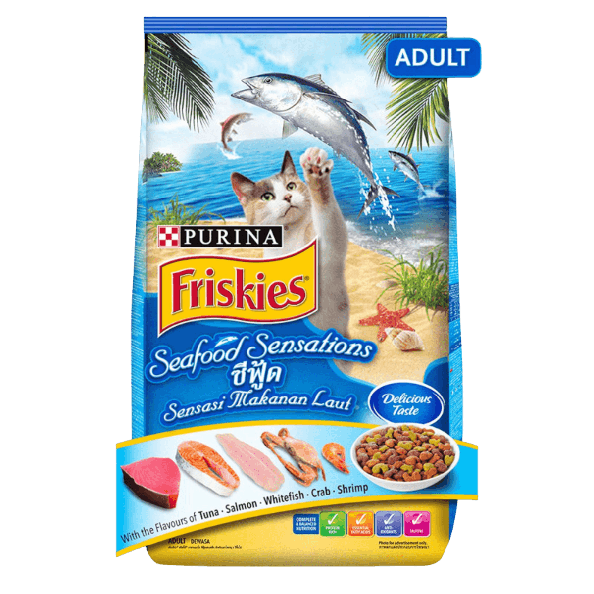 Purina Friskies Seafood Sensations Adult Cat Food 6kg
